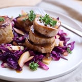 Honig-Glasiertes Schweinefilet Rotkohl